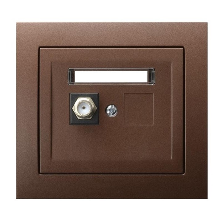 Priza pentru antena de tip F GPA-1WF/52, Ospel, Maro