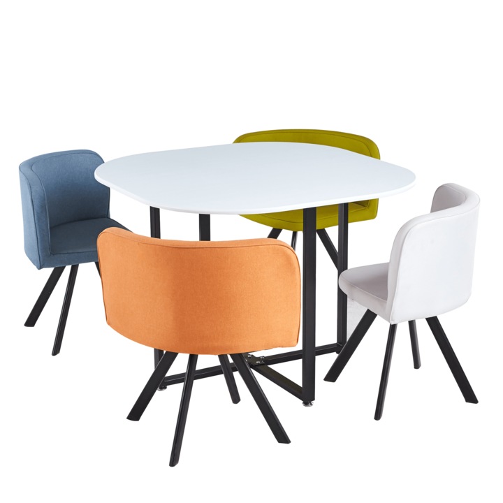 Set masa cu scaune, bucatarie, living, dining, multicolor, Bortis