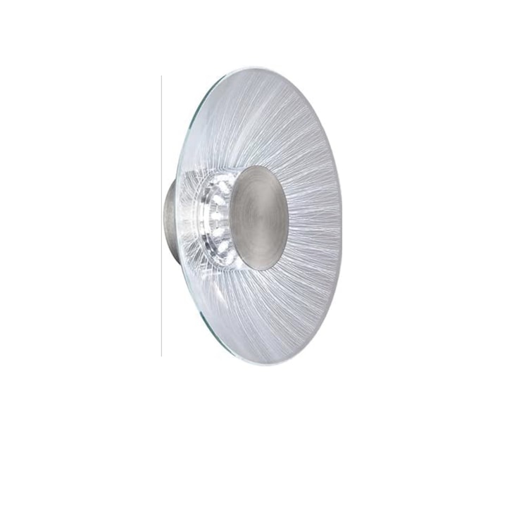 LED fali lámpa TÁL 230V-3.2V fém talpú króm üveg lámpaernyő UFO lemez 224x72x224mm MASSIVE