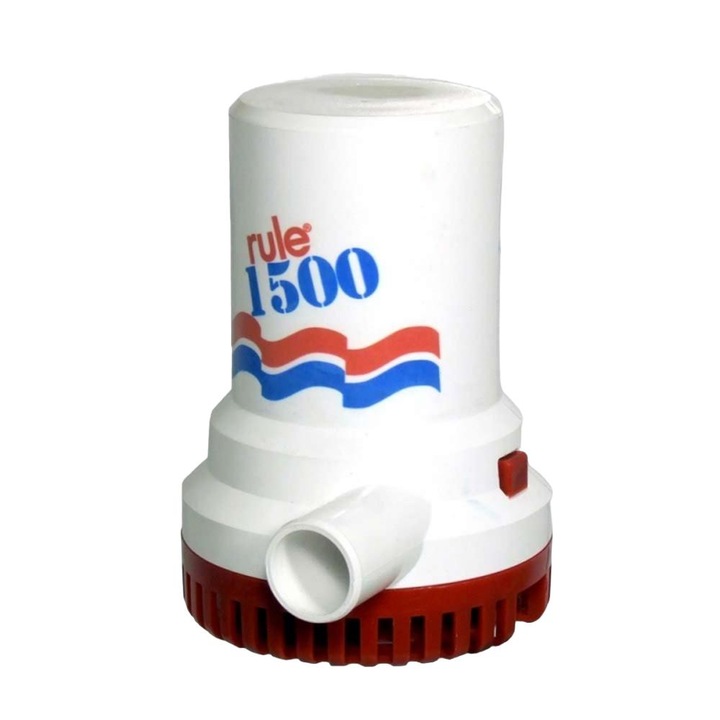 Pompa santina, Rule, 12V, 95l/min, Alb/Rosu