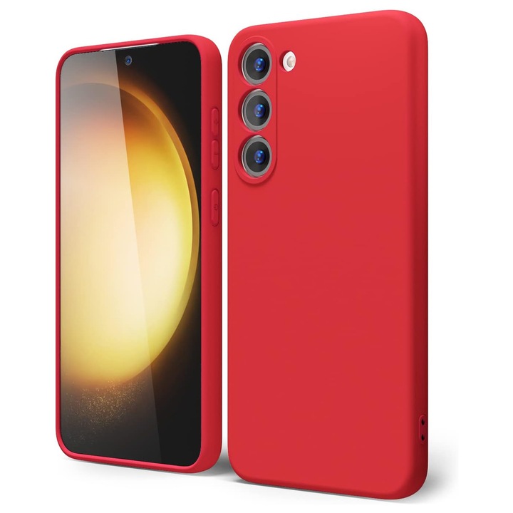 Husa pentru Samsung Galaxy S24 Plus Premium Silicon Daden®, Protectie Camera, Antisoc, Calitate Premium, Rosu