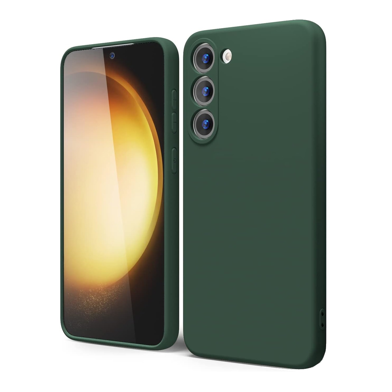 Husa pentru Samsung Galaxy S24 Premium Silicon Daden®, Protectie Camera, Antisoc, Calitate Premium, Verde Inchis