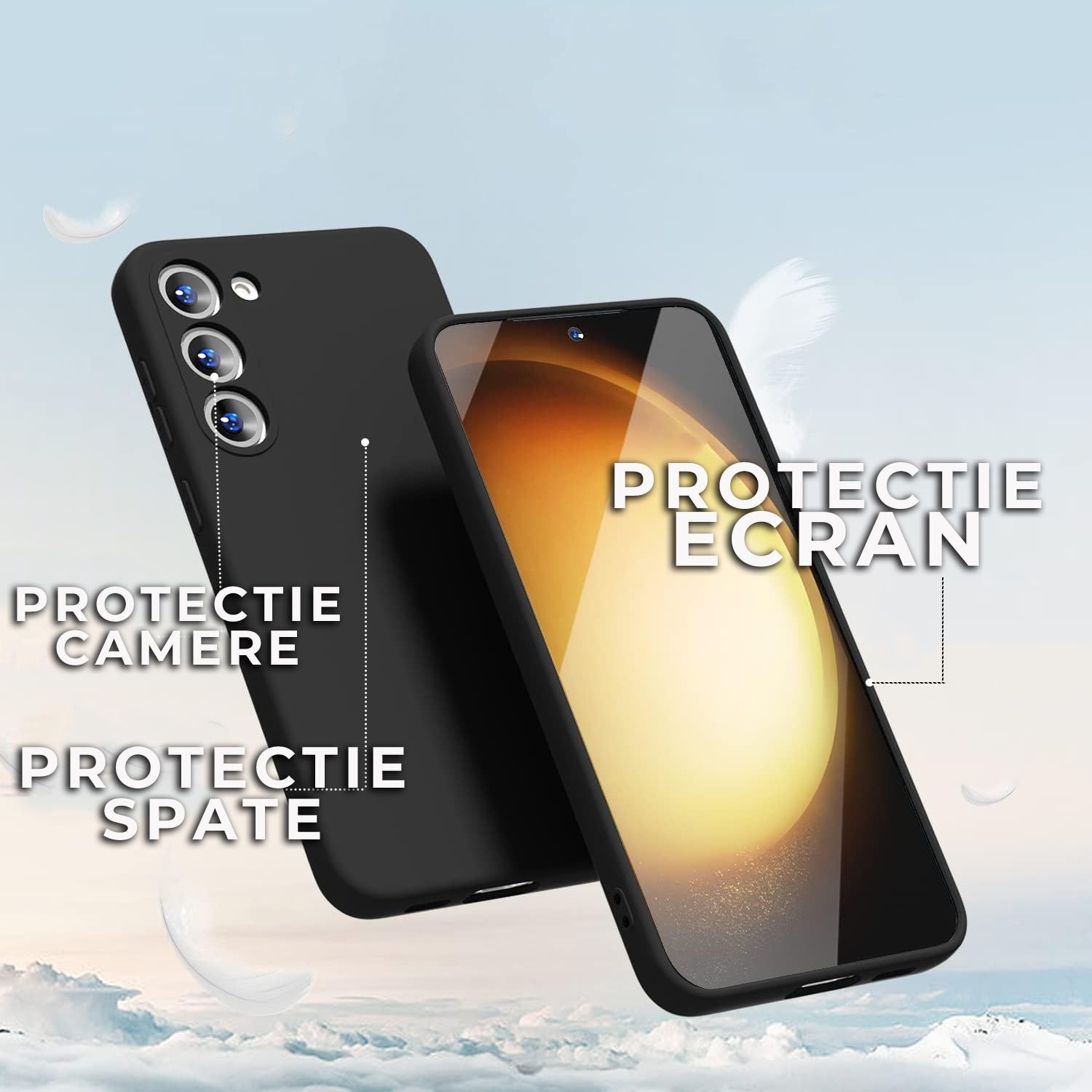 Husa pentru Samsung Galaxy S24 Plus Premium Silicon Daden®, Protectie Camera, Antisoc, Calitate Premium, Negru
