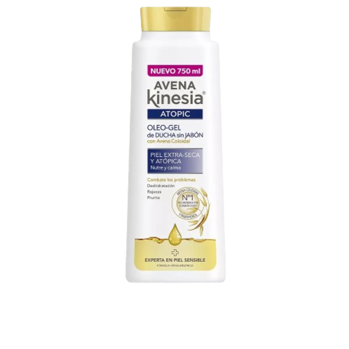 Olaj alapú tusfürdő, AVENA kinesia Avena Topic, 750 ml