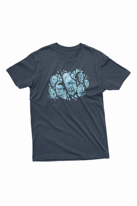 Tricou barbati, Breaking Bad Met Cristal, Navi Blue, Albastru inchis