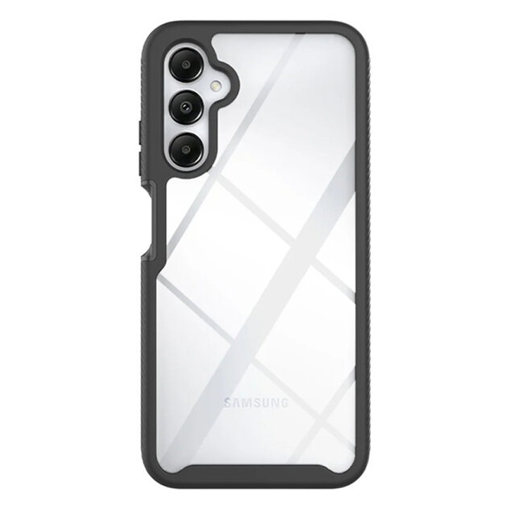 Vault SILKASE tok Samsung Galaxy A15/A15 5G-hez, kamera védelem, ütésálló, antigravitáció, fekete szín