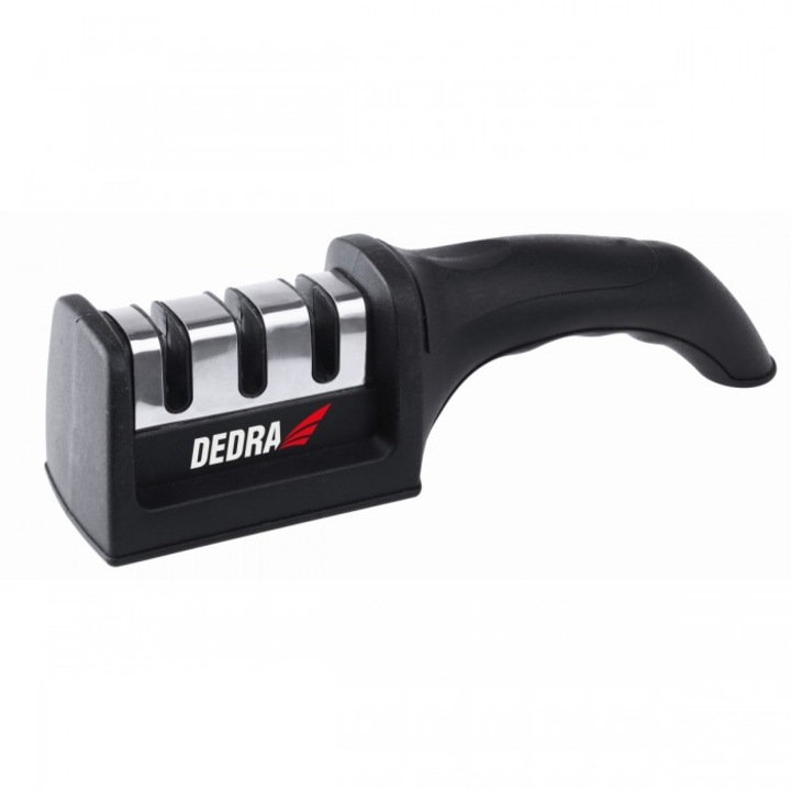 Ascutitor cutite, Dedra, Negru/Argintiu