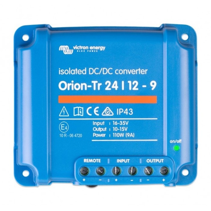 Convertor DC-DC, Victron Energy, 24/12-9A, 110W, Albastru