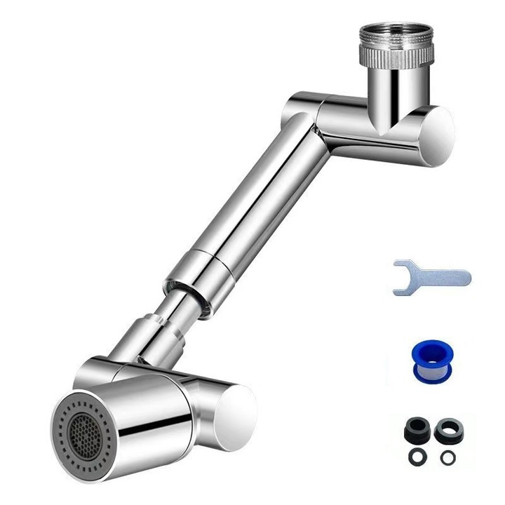 Adaptor universal de apa pentru baterie, Cupru/ABS, Argintiu