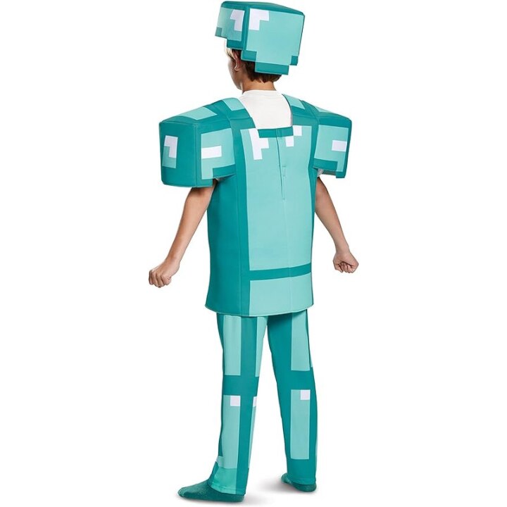 Costum Minecraft pentru copii, Armura de Diamond, Tesatura fina, 130, 5 ...