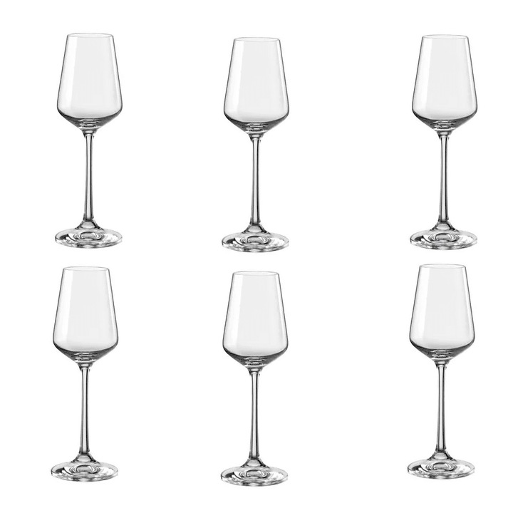Set 6 pahare lichior Bohemia Cristal Sandra 65ml
