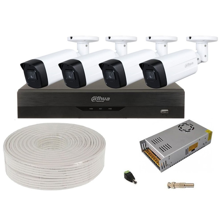 Sistem de camere de securitate, 8MP, 4K, 1T