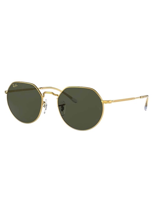 Ochelari de soare unisex, Ray Ban, 55 x 20 x 145mm, Negru/Auriu