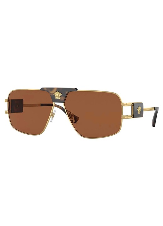Napszemüveg, Versace, 63-12-145, arany/barna