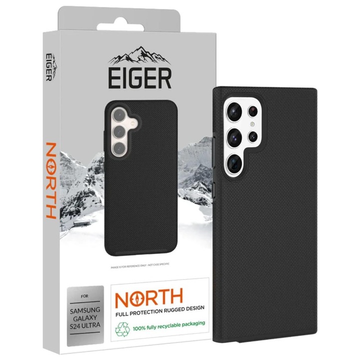 Husa de protectie Eiger North Case pentru Samsung Galaxy S24 Ultra, Black