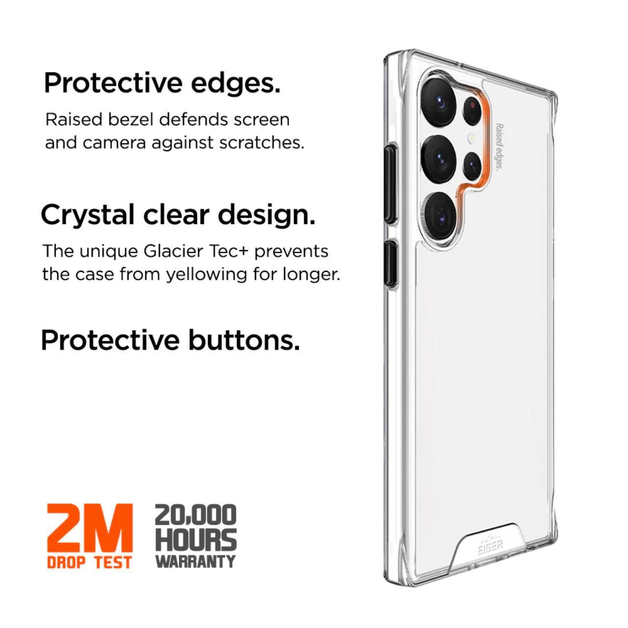 Husa Eiger Glacier Case compatibila cu Samsung Galaxy S24 Ultra Clear