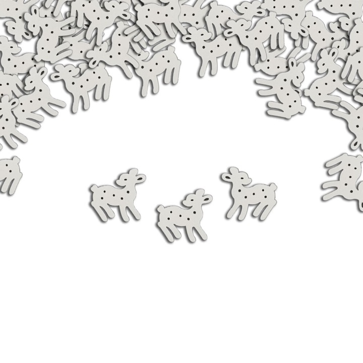 Mini Bambi alb 3cm 40 buc Corolla Exp-Imp. Kft