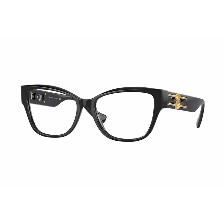 Szemüvegkeretek, Versace, Acetát, Fekete, 52-16-140 mm