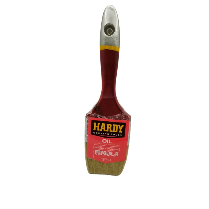 Pensula lata SERIA 33, 2.5", fir natural, maner lemn lacuit