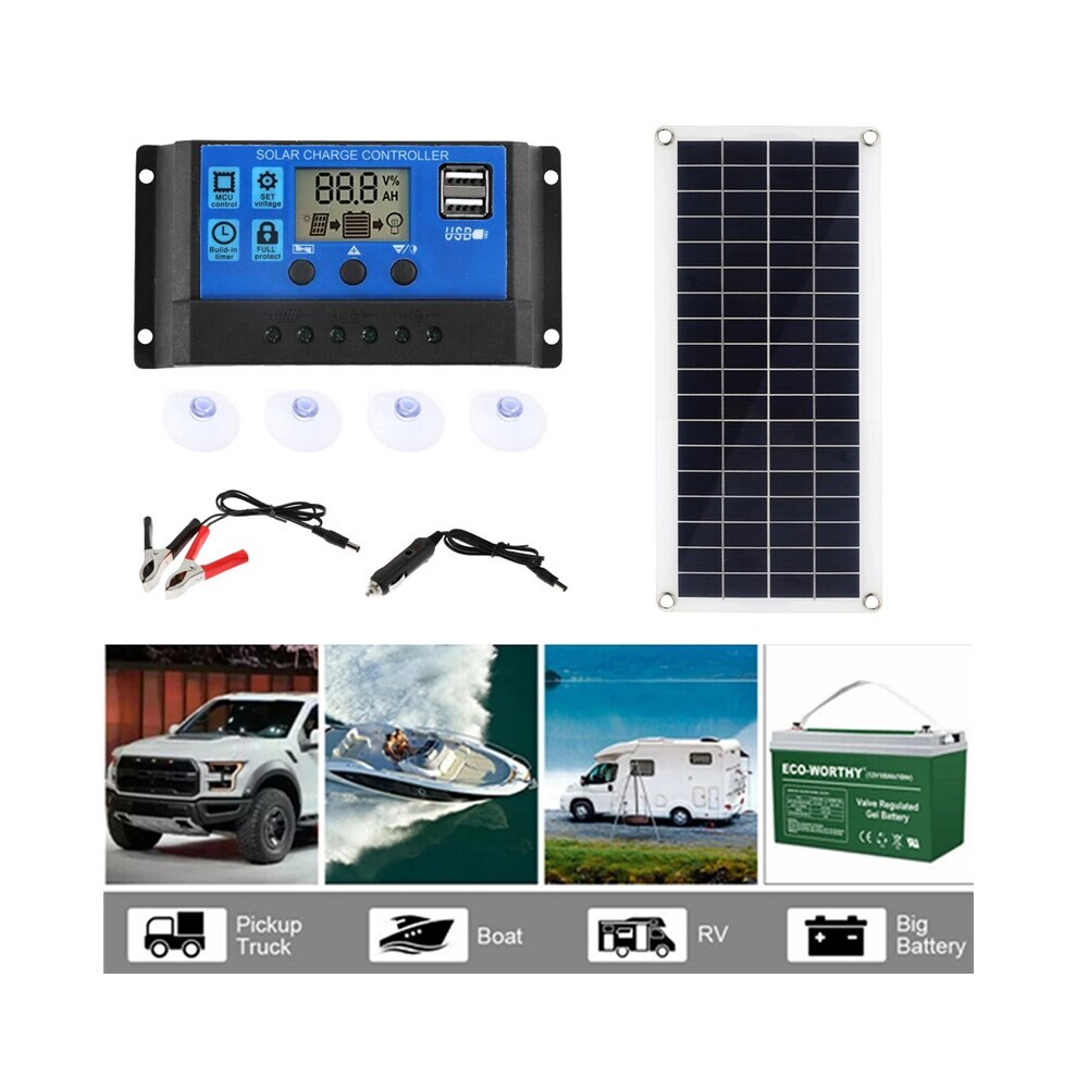 Panel solar 1000w 12v célula solar 10a-60a kit de placa solar para Ph Rv  coche mp3 pad charr al aire libre