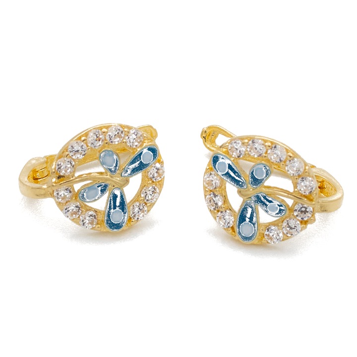 Cercei Libelula Aur 14k