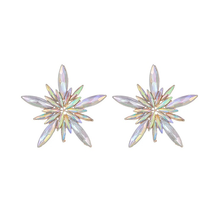 Cercei Eleganti 5788A, Sic Moda, Transparent, lungime 3, 5 cm