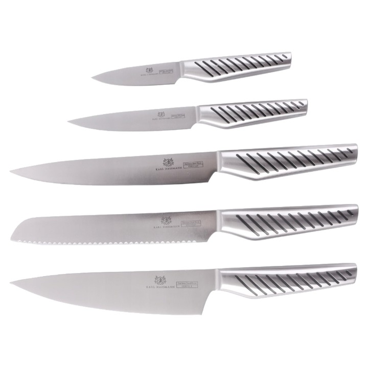Set 5 cutite de bucatarie, Karl Hausmann, Mauro, inox