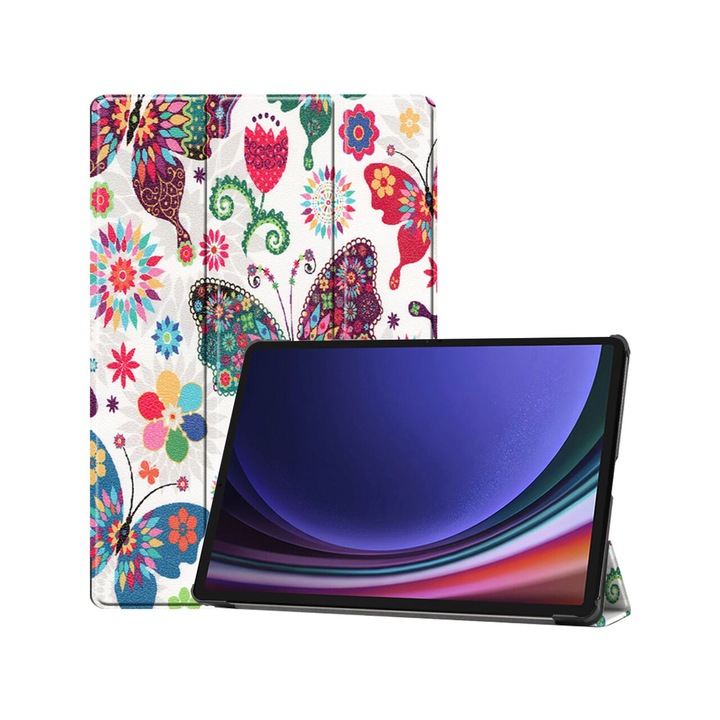 Husa pentru Samsung Galaxy Tab S9 / S9 FE - Techsuit FoldPro - Butterfly