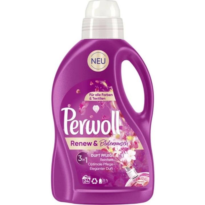Detergent de rufe lichid Perwoll Renew Blossom, 24 spalari, 1, 44L