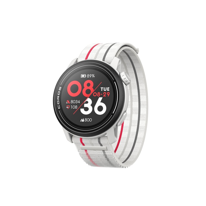 Ceas multisport COROS PACE 3 GPS Sport Watch White w/ Nylon Band