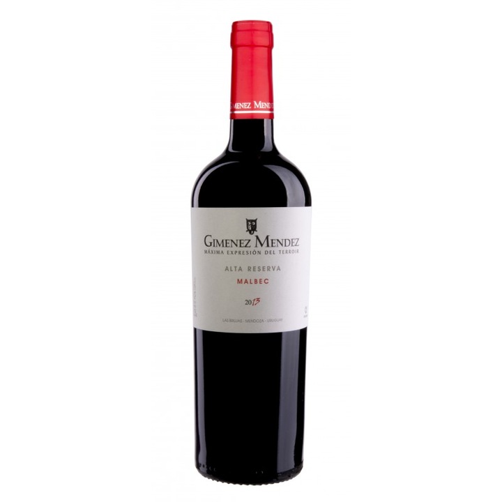 Vin rosu sec, Malbec, Gimenez Mendez Alta Reserva, 0.75L, 14% alcool