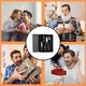 Комплект от 5 клещи за педикюр, Axroad Mall, с клечки за нокти, инструменти за кожички, инструменти за нокти, неплъзгащи се, издръжливи, за твърди, дебели и враснали нокти, неръждаема стомана/ABS, черно/сребристо
