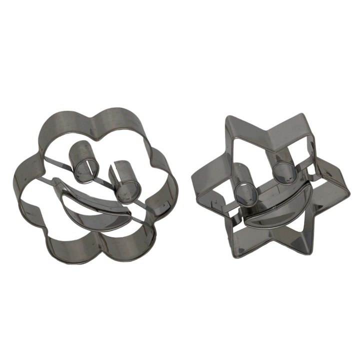 Forma prajituri Smiley, 2 forme, otel, OnemisFlot