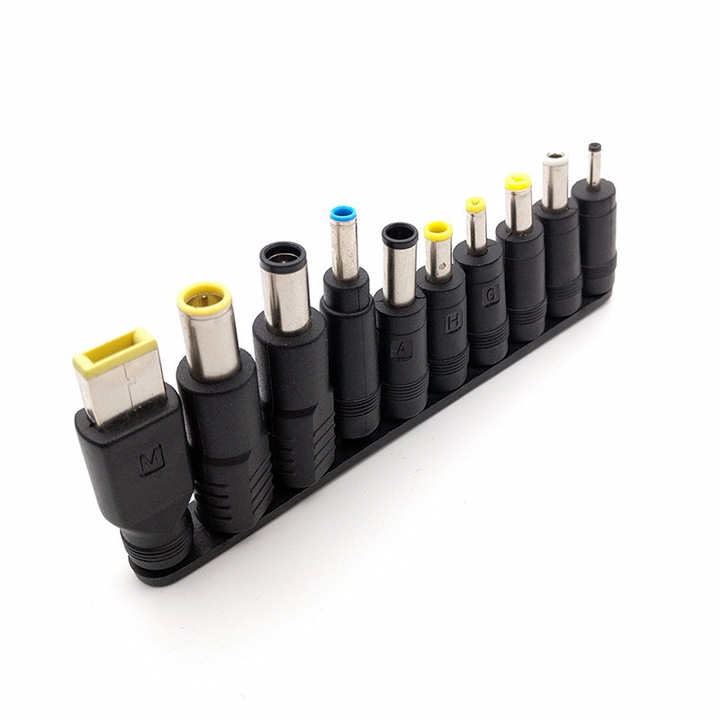 Set 10 mufe DC pentru Cablu 5.5 mm x 2.1 mm, Pili-Paradise, Negru
