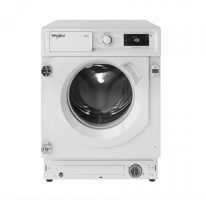 Whirlpool BI WDWG 861485 EU, Clasa B, 8 Kg Spalare, 6 Kg Uscare, 1400 rpm, 6th Sense, FreshCare+, Alb
