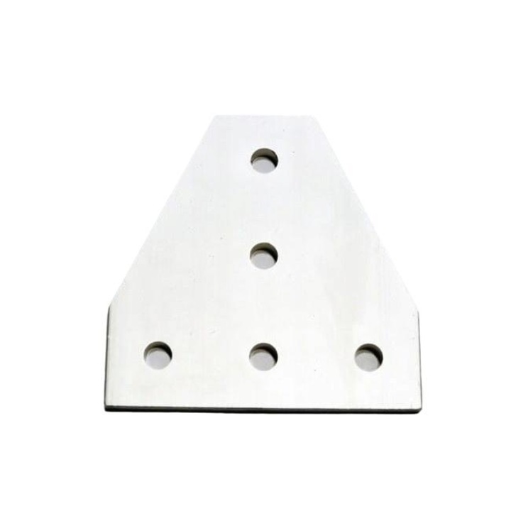 Placuta conexiune 'T', V-Slot, aluminiu anodizat negru, 4mm grosime, 60x60mm