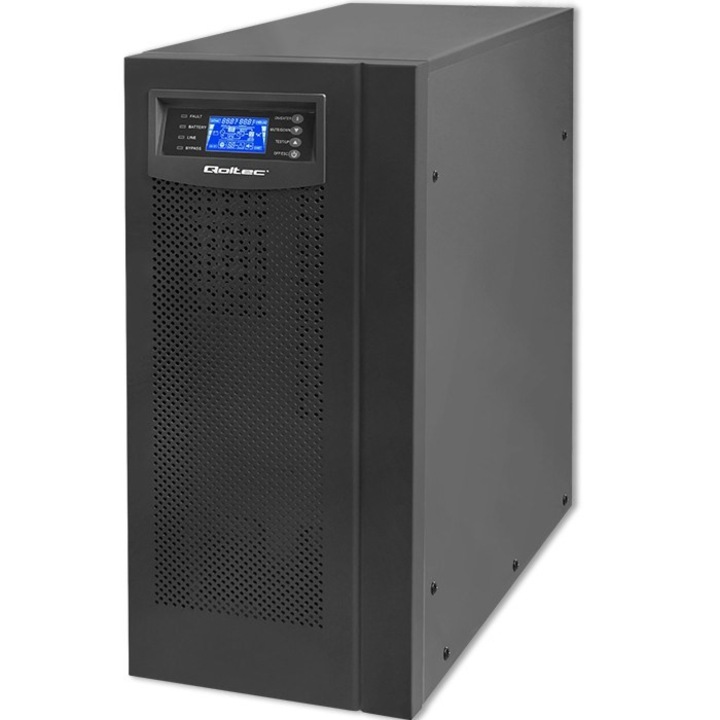 UPS, Qoltec, 4800 W, 12 V, черен