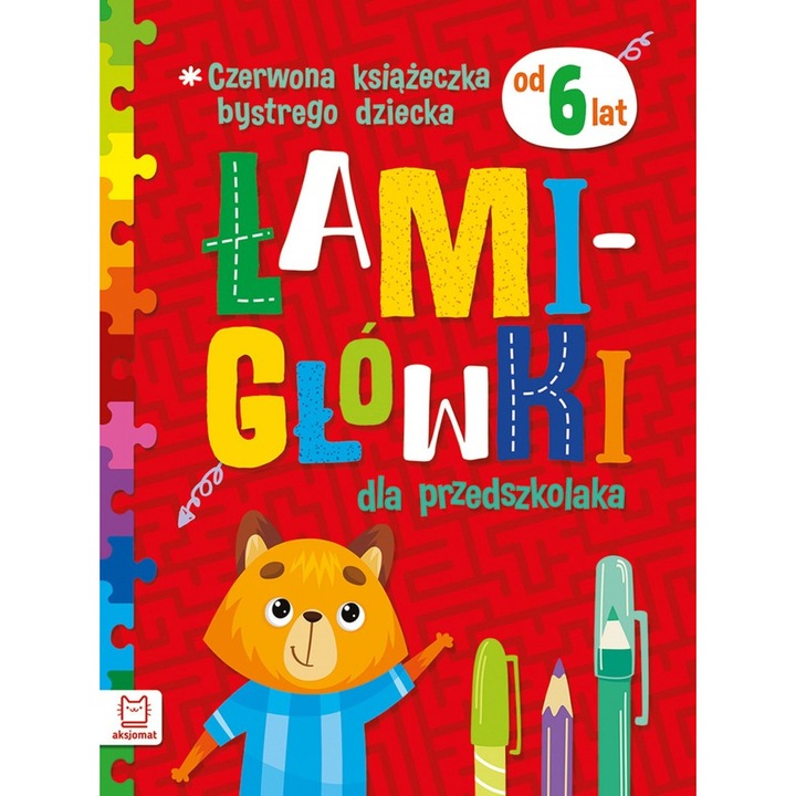 Czerwona książeczka bystrego dziecka. Łamigłówki dla przedszkolaka 6+, Aksjomat, Beata Karlik, Boguslaw Michalec