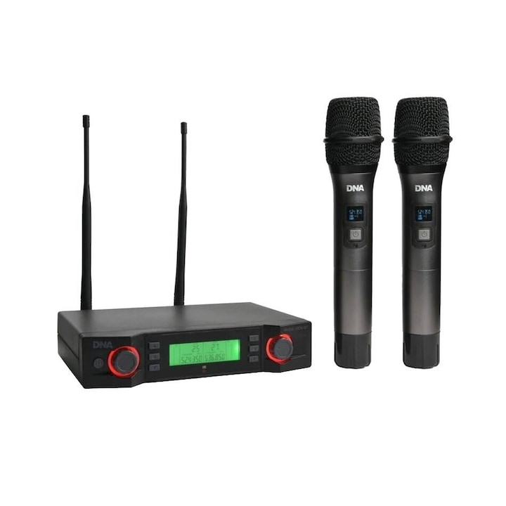 Set microfon fara fir Novox, Negru