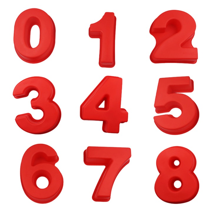 Matrite numerice, silicon, rosu, mari