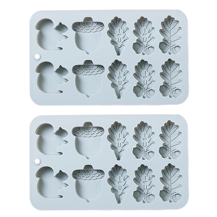 Forma pentru copt bucatarie, Silicon, Albastru, 18,8*11,3*1,4cm