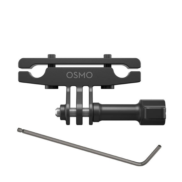 Стойка за велосипед за спортна видеокамера, DJI, За DJI Osmo Action, черна