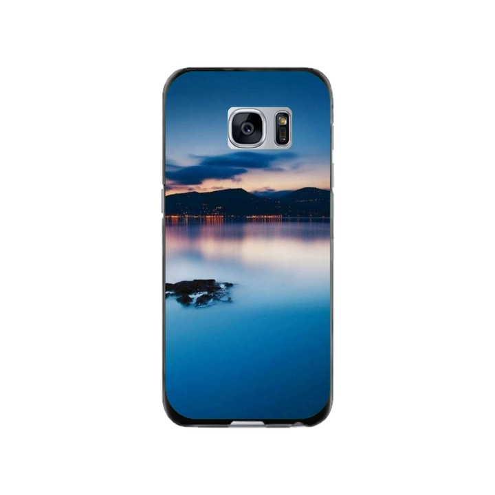 Персонализиран калъф за плуване и силиконово фолио за Samsung Galaxy S7 Edge, модел Nice View #5, многоцветен, S1D1M0112