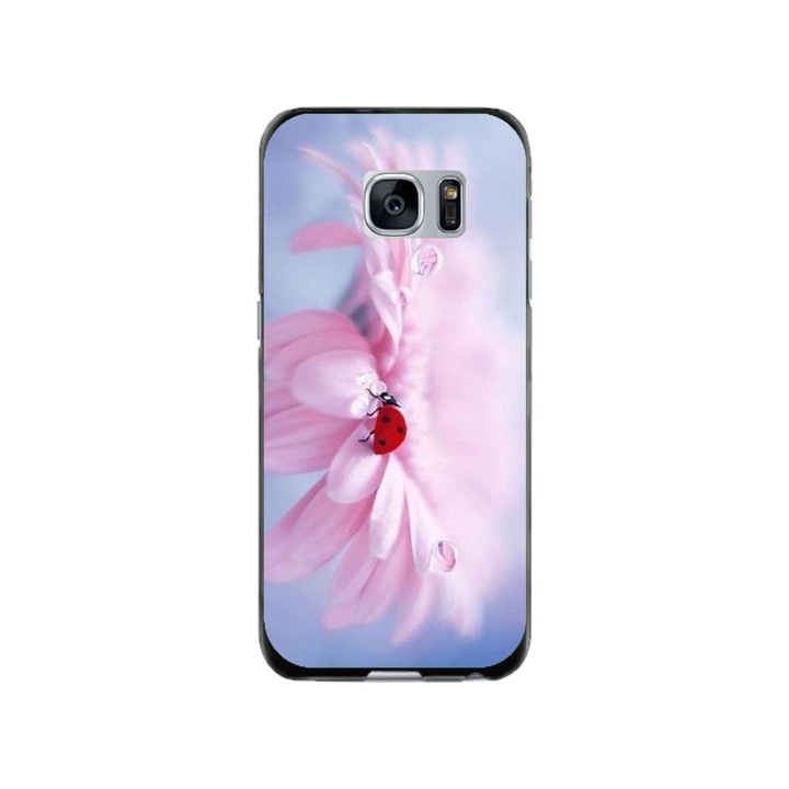 Персонализиран калъф за плуване и силиконово фолио за Samsung Galaxy S7 Edge, модел Flowers #5, многоцветен, S1D1M0114