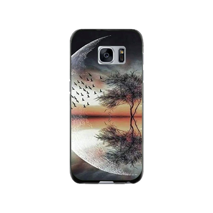 Husa personalizata Swim Case pentru Samsung Galaxy S7, model Time Flies #3, multicolor, S1D1M0366