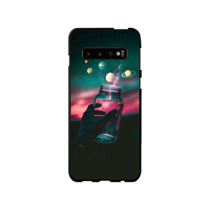 Персонализиран калъф за плуване и силиконово фолио за Samsung Galaxy S10 Plus, модел Colorful #10, многоцветен, S1D1M0369