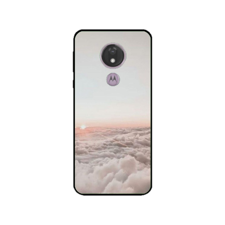 Персонализиран калъф за плуване и силиконово фолио за Motorola Moto G7 Power, модел Sky, многоцветен, S1D1M0061
