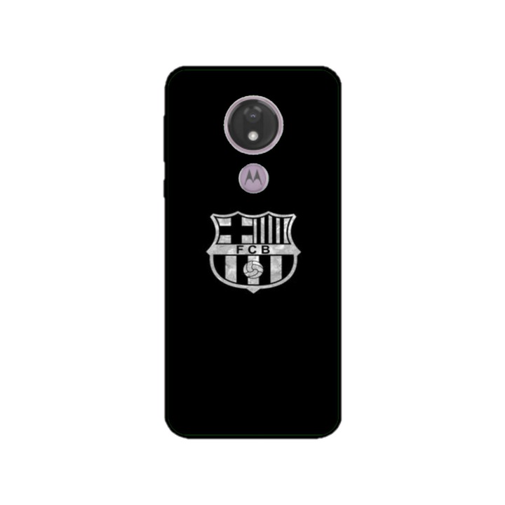 Husa personalizata HQPrint si Folie de Silicon pentru Motorola Moto G7 Power, model Barcelona, multicolor, S1D1M0070
