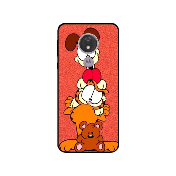 Персонализиран калъф Swim Case за Motorola Moto G7, модел Garfield, многоцветен, S1D1M0085