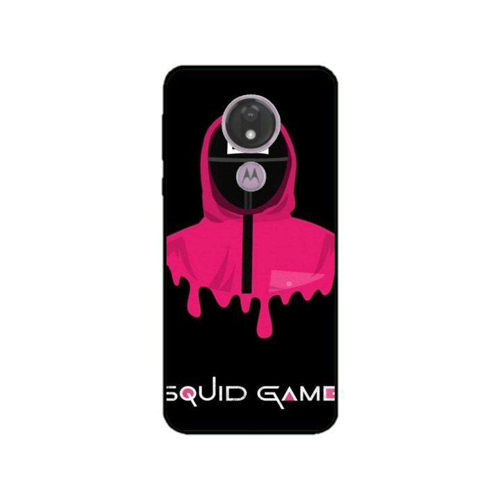 Персонализиран калъф за плуване и силиконово фолио за Motorola Moto G7 Power, модел Squid Game #7, многоцветен, S1D1M0179
